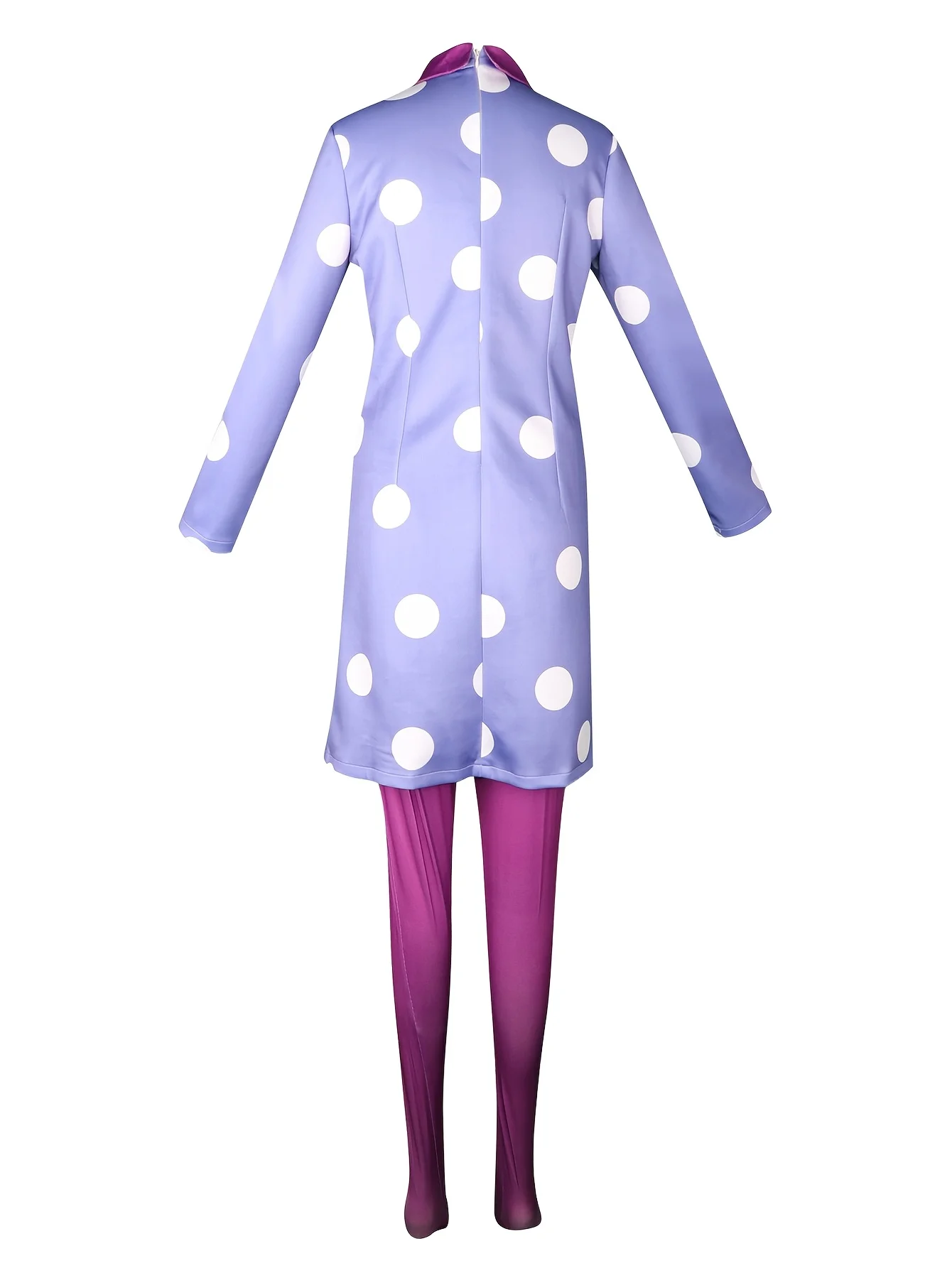 Envy cosplay costume Purple dress Contains white polka dot elements  Full set of skirts and pantyhose