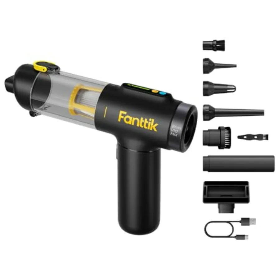 

Беспроводной автомобильный пылесос Slim V10 Mix, ручная пылесос 4 в 1, цветной умный светодиодный дисплей, мощность всасывания 16 кПа, беспроводной портативный Mi