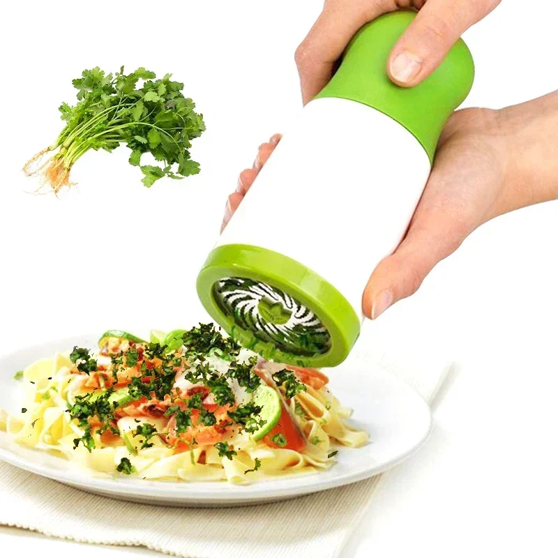 2024 New Manual Vegetable Grinder Stainless Steel Pepper Grinder Parsley Chopper Kitchen Utensils