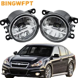 2 Pieces Car Fog Light Assembly LED DRL H11 Daytime Running Fog Lamp 12V For Subaru Legacy 2013 2014 2015 2016 2017 2018