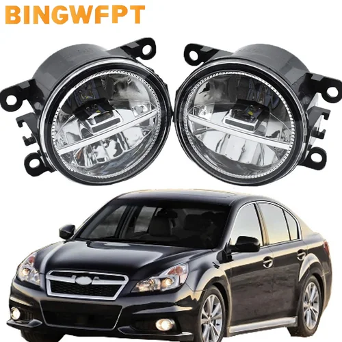 Conjunto de luz antiniebla para coche, lámpara LED DRL H11 de circulación diurna de 12V para Subaru Legacy 2013, 2014, 2015, 2016, 2017, 2018, 2 piezas
