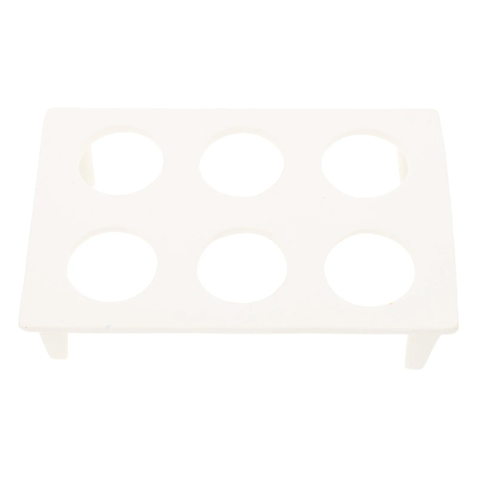 Ceramic Crucible Rack 6 Position Porcelain Lab Crucible Holder Stand for Laboratory High Batch Sample Cooling Support