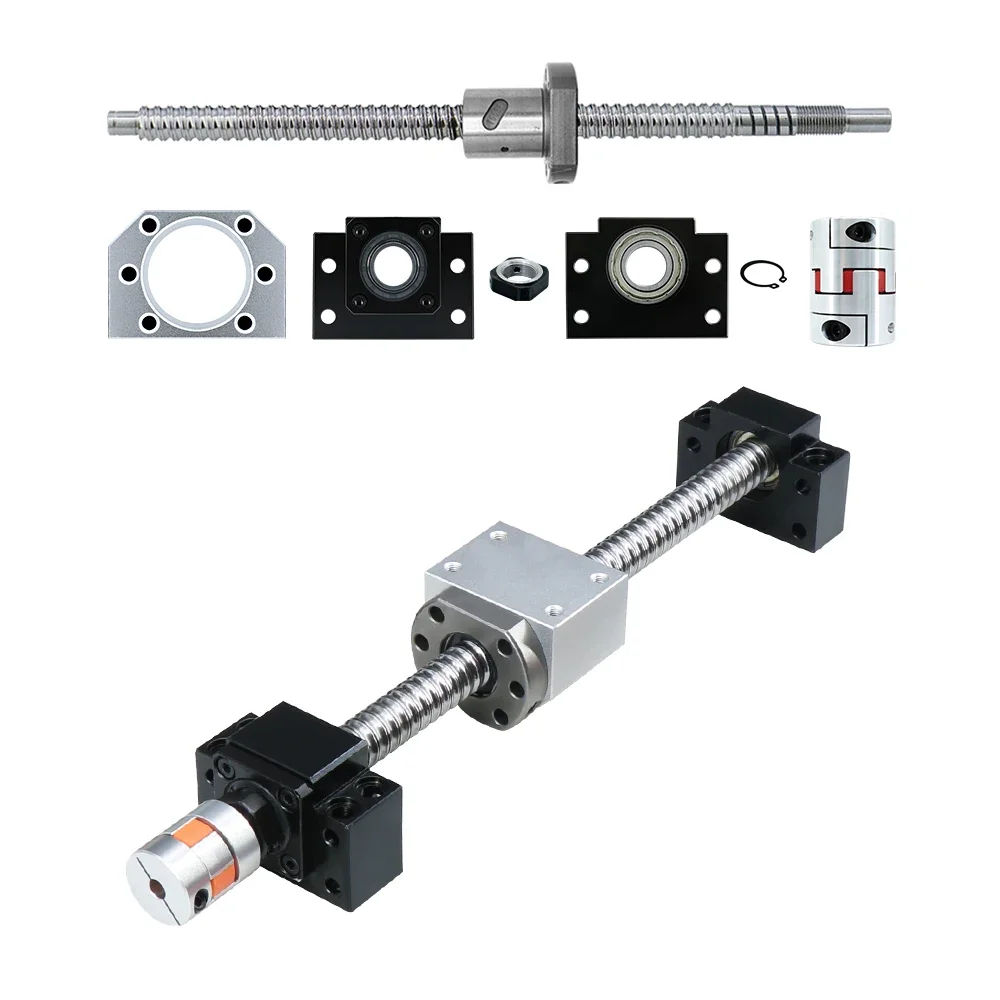 HLTNC CNC router kit 15mm linear rails HGR15 square guide with HGH15CA HGW15CC carriages slides with SFU1204 ball screw kit