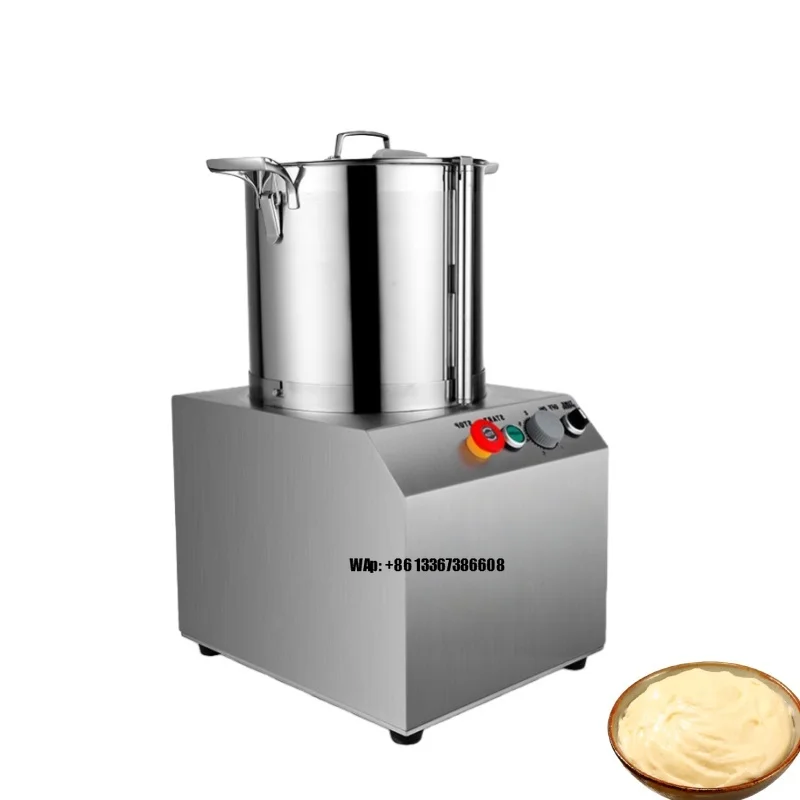 Procesador de Alimentos Comercial de 6L, Picadora de Carne, Trituradora de Ajo, Picadora de Pimiento Rojo para Servicios de Catering