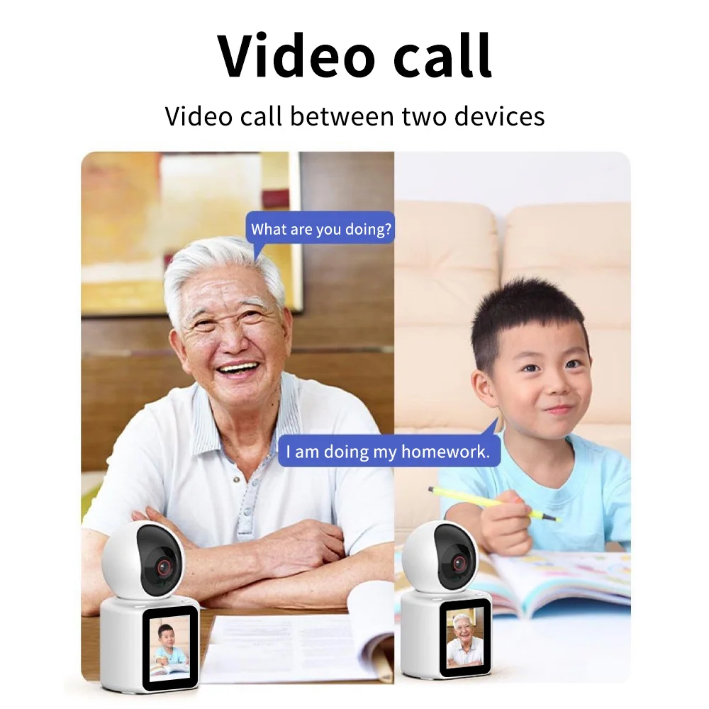 2MP Full HD WIFI Video Calling PT Camera with one-click call anthropomorphic detection & infrared Night Vision by Mobile APP