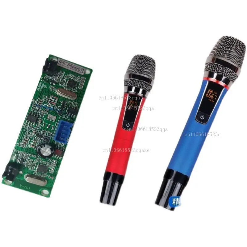 

Беспроводной микрофон UHF (U-сегмент) для сцены, караоке, домашнего кинотеатра, с адаптером для мобильных колонок и аккумулятором