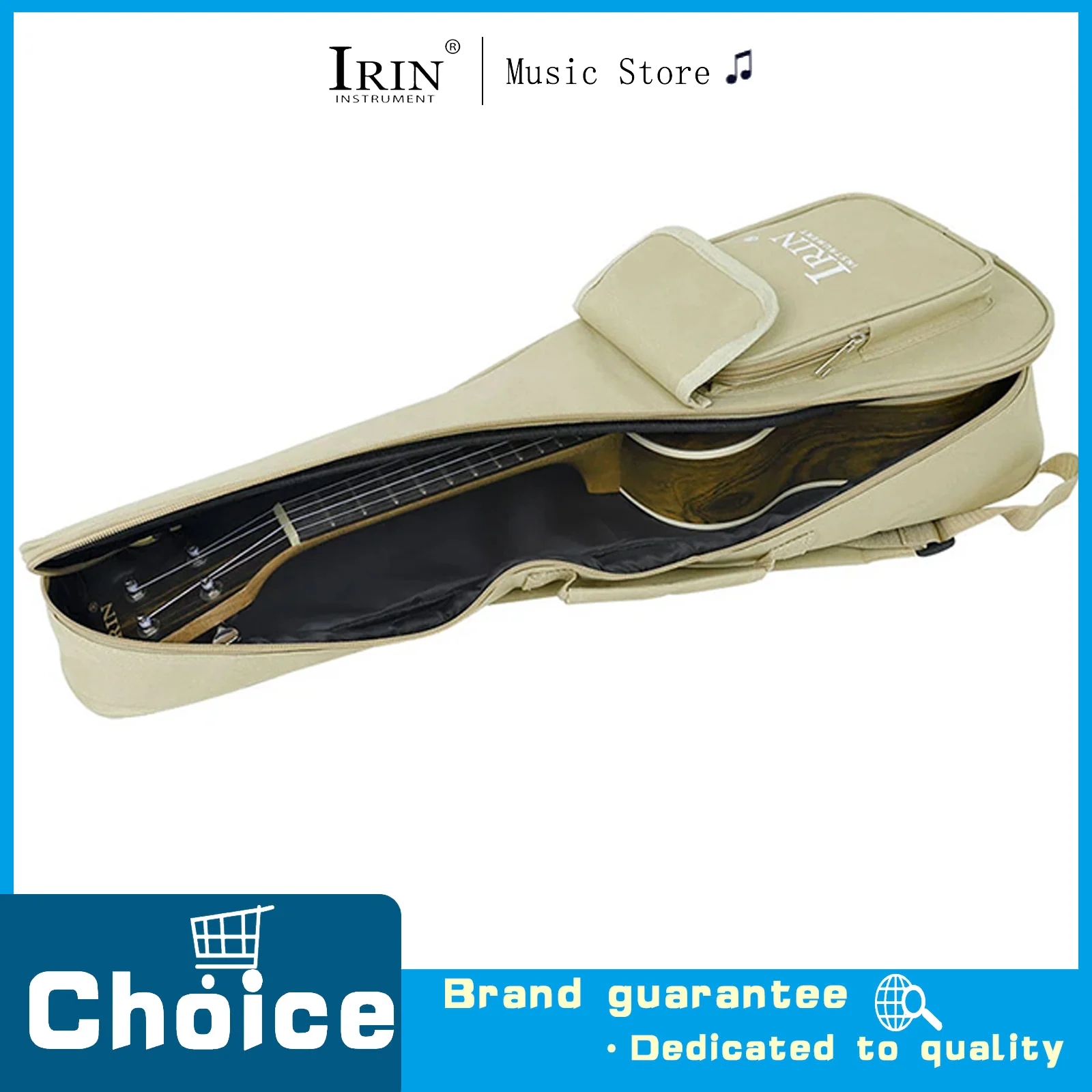 24 Inch Ukulele Bag 4 String Hawaii Guitar Backpack Adjustable Shoulder Strap Tote Case Padded Music Instrument Accessories
