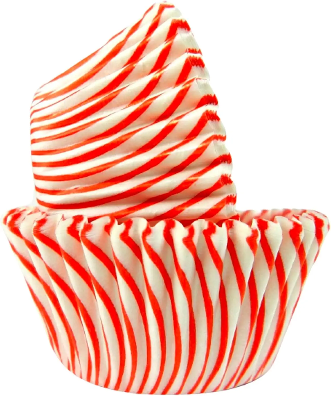 

Greaseproof Professional Grade Baking Cups, Pack of 40,Standard Liners, Red Pisa Stripe, for Cupcakes, Muffins, Candy, Non Stick