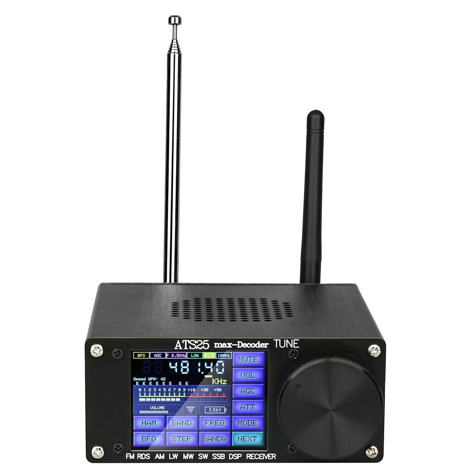 HamGeek ATS25max-Decoder Si4732 Full Band Radio Receiver DSP SW Official Version with Activation Code