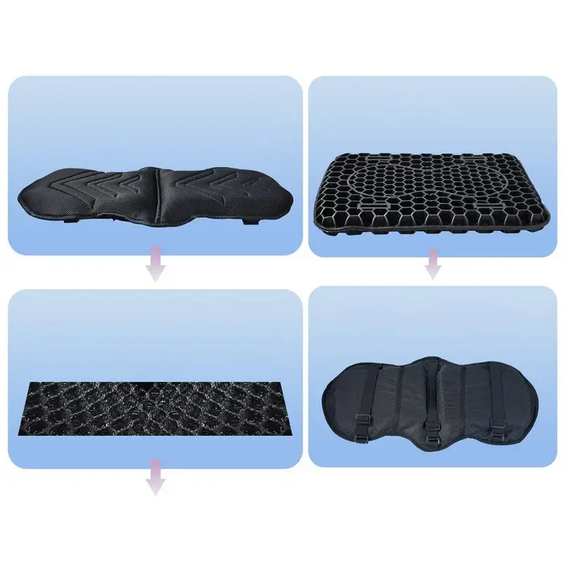 دراجة نارية وسادة للمقعد مقعدين دراجة نارية وسادة للمقعد طويلة امتصاص الصدمات الدراجة اكسسوارات غطاء بيلايون لركوب مباراة في الهواء الطلق