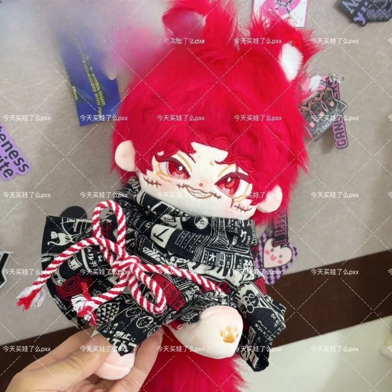 20cm Anime Gra Identity V Płaczący Klaun Kawaii Cosplay Bawełniana Lalka Ciało Kreskówka Miękkie Pluszaki Figurki Kolekcja dla Fanów Prezent