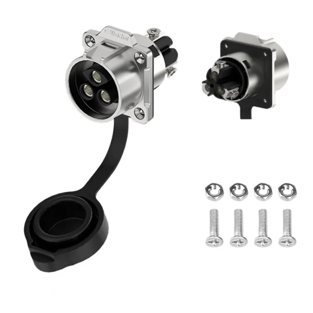 50A Waterproof LP28 Aviation Circular Connector 2P3P with Quick Plugging for High Current Industrial Applications