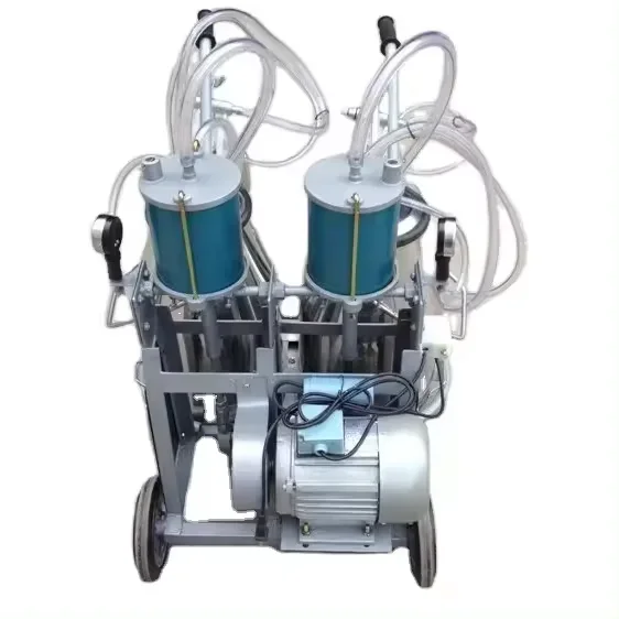 High Productivity Cow Milking Machine with Double Milk Buckets Piston Pump New Condition for Farms with Core Engine Components