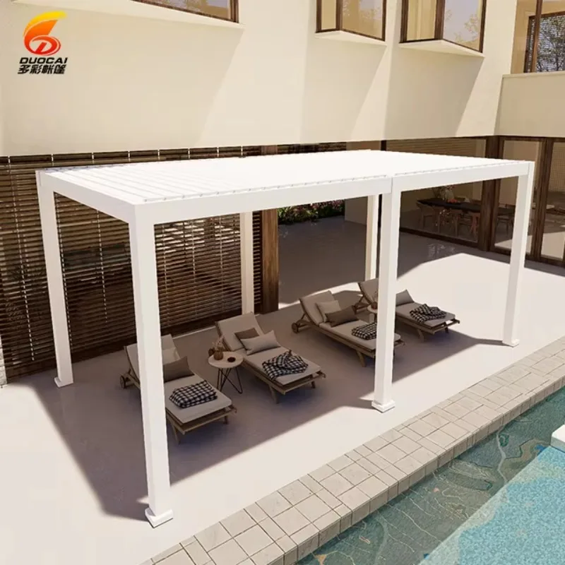 

Customized Aluminum Canopy Multi-functional Outdoor Electric Remote Control Pavilion