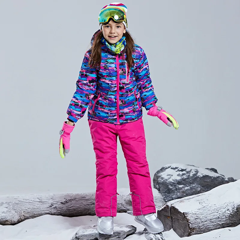 

-30℃ Children's ski suit snow set cross-country 100-160cm 5 6 7 8 9 10 11 12 13 14 15 years boys girls Off road Warm waterproof