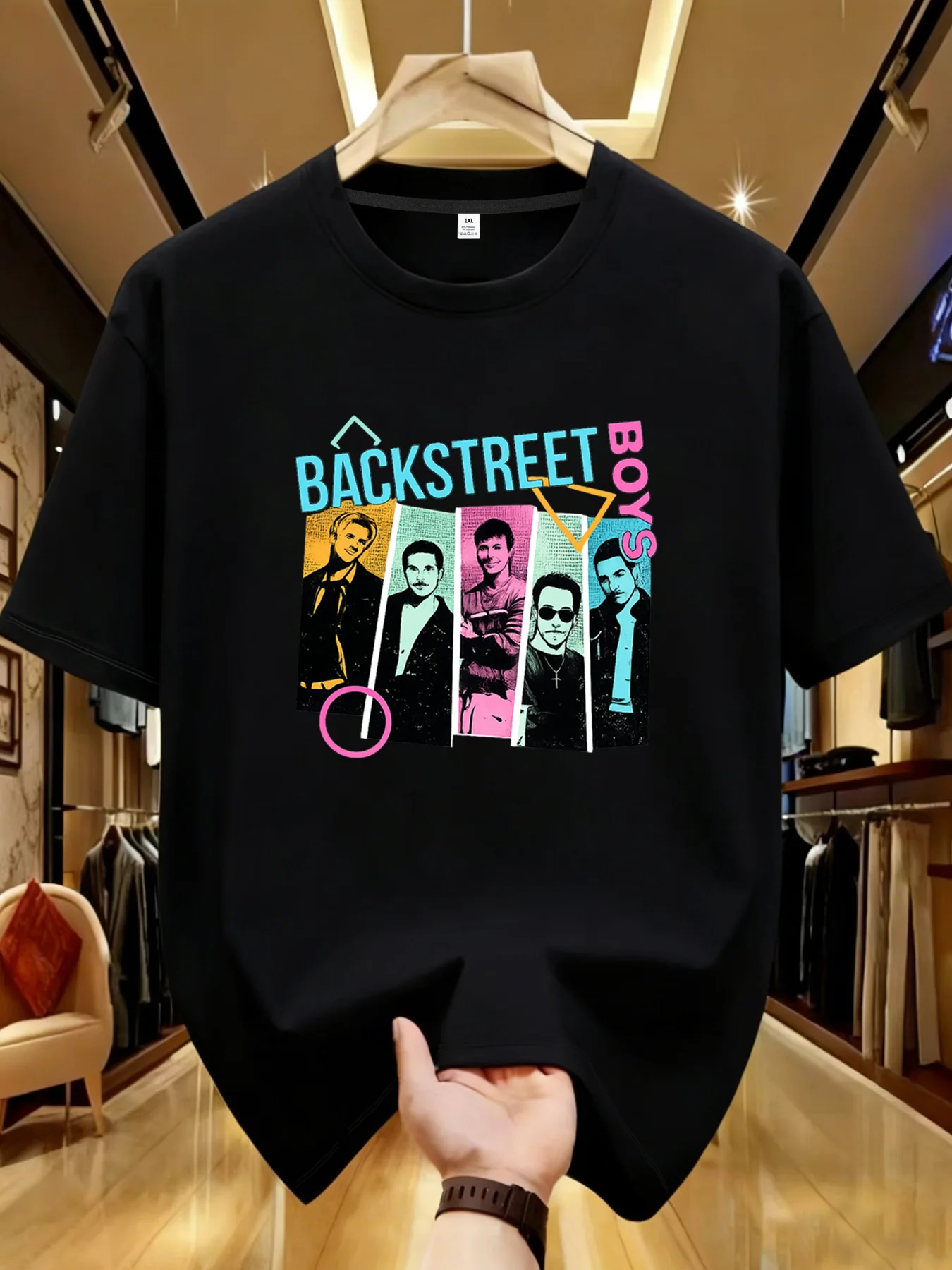 

【YJ0006】Letters and Men Plus size women's round neck short sleeve T-shirt with elastic half sleeves and trendy prints