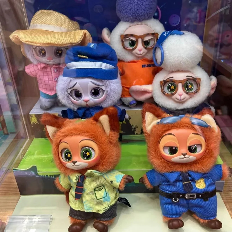 

Слепая коробка Zootopia, виниловая кукла Ника Джуди, модная игрушка-сюрприз, прекрасный кулон-рюкзак, детский подарок на день рождения. слепые коробки