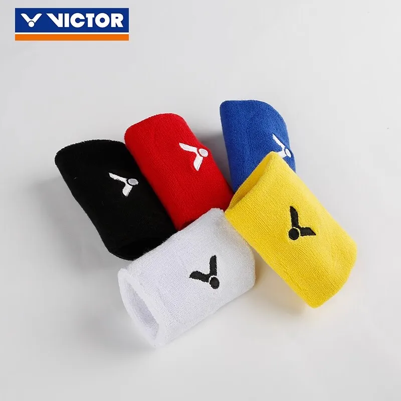 VICTOR Badminton Tennis Wristband Classic Sports Sweat-absorbent Fitness Anti-sprain Thickened Wrist Protection image 2