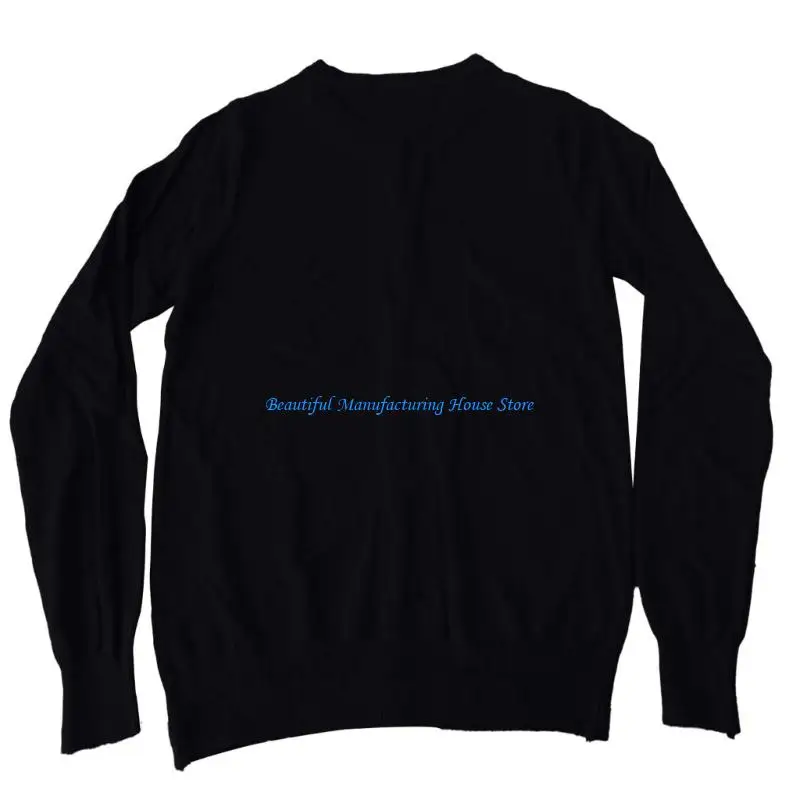 

E56A Women's Soft Stretch Casual Cropped Cardigan Long Sleeve Round Neck Sweater Top