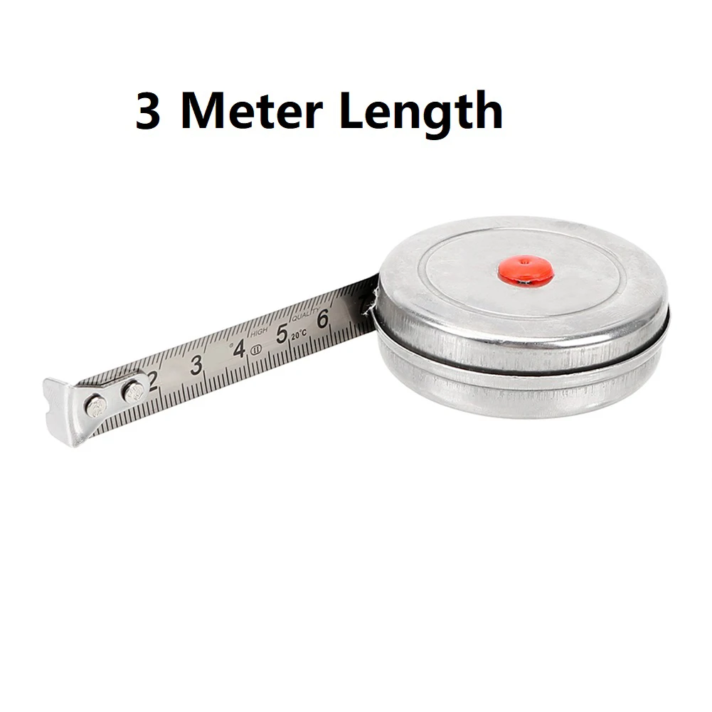 Easy To Read Portable Woodworking Handcraft Household Tape Ruler Tape Measure 1meter 2meter 3meter Silver Stainless Steel