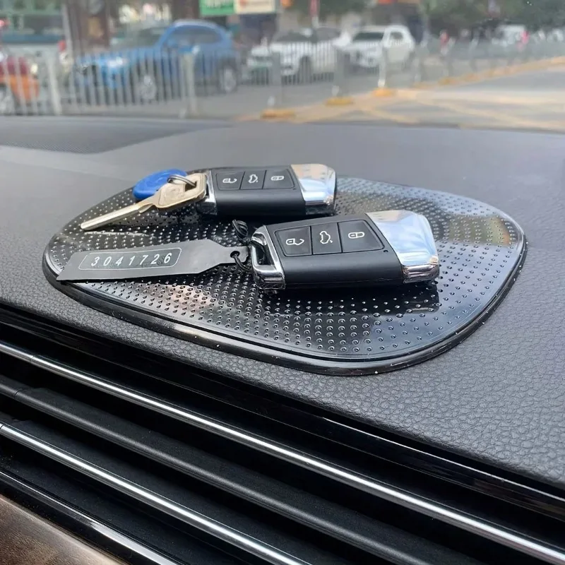 

1 шт. автомобильный противоскользящий коврик Magic Anti-Slip, накладка на приборную панель, клейкий держатель для телефона, черный силиконовый