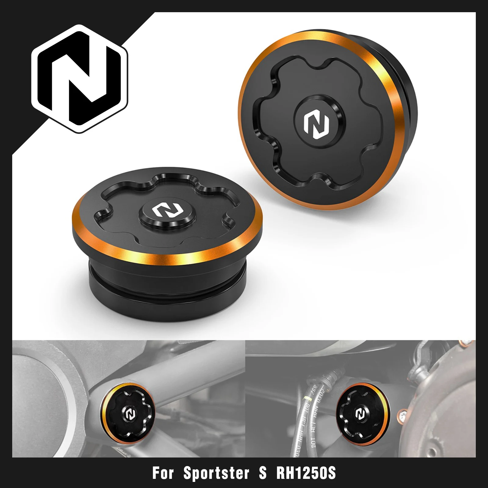 

Frame Hole Plugs Covers Caps For Harley Sportster S RH1250S 2021-2024 RH 1250 S RH 1250S RH1250 S 2021 2022 2023 2024