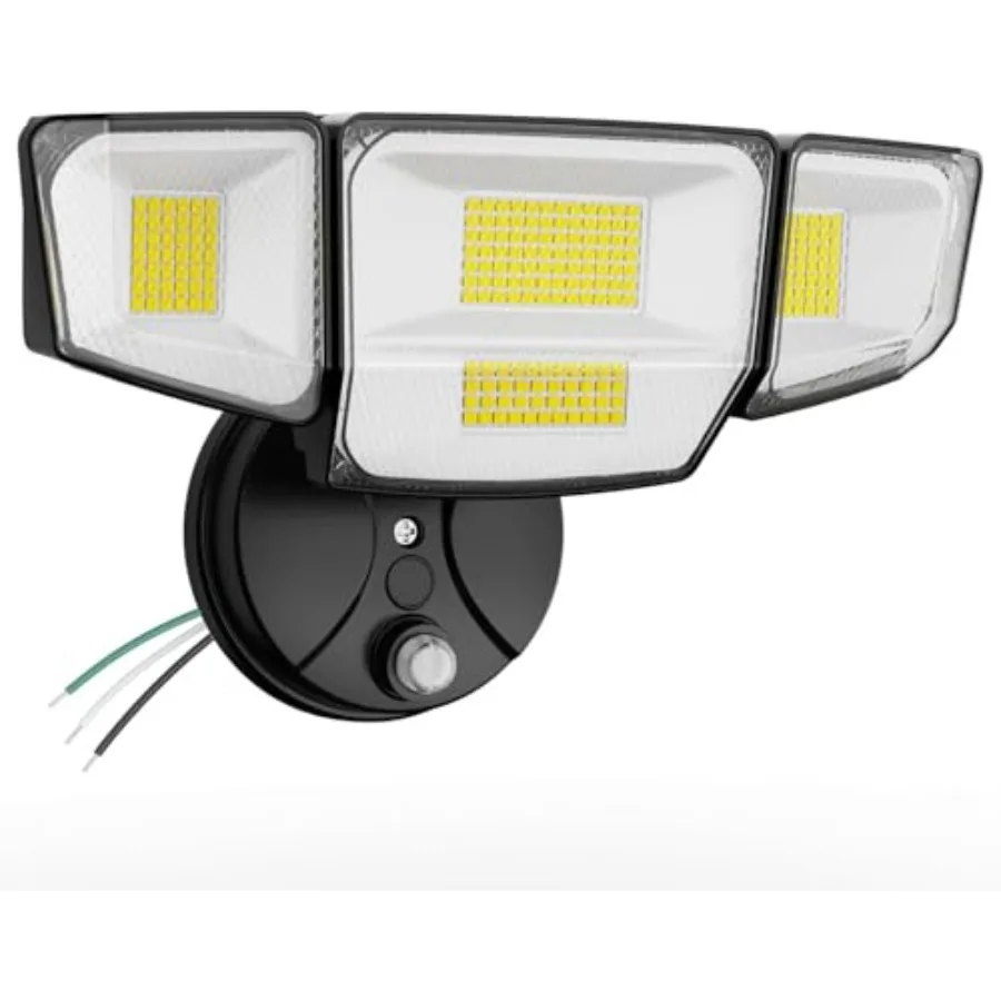 

Уличные прожекторы 90 Вт, 10000 лм, с датчиком от заката до рассвета, IP65, водонепроницаемые, 6500K, дневной свет, 4 светодиодные головки, для наружного освещения и безопасности