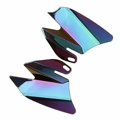 Motorcycle Smoke Saddle Shield Air Heat Deflectorr for 2008 Harley Touring Electra Street