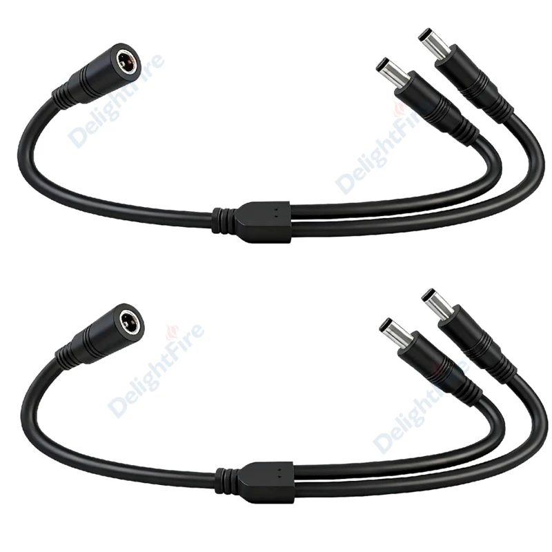 DC Power Extension Wires 1 To 2/3/4/5/6/8 Way 5.5mm 2.1mm DC Power Splitter Cable For LED Strip Light CCTV Camera Security