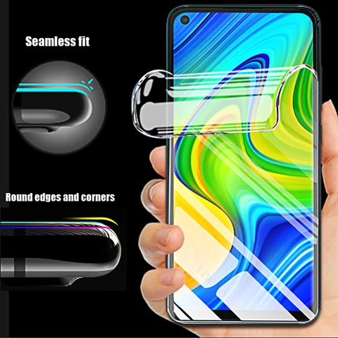 4-1 шт. для Xiaomi Redmi Note 9S 9T 9 8 8T Pro Max Lite 2021 4G 5G Защитная пленка для экрана HD гидрогелевая пленка для Redmi Note 9s 9t 8t 9Pro