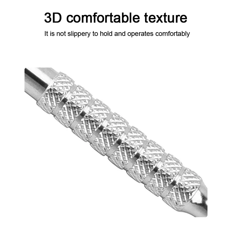 جديد 1 قطعة دفع إهاب الأظافر مانيكير ملعقة إعادة نمو البشرة إخراج مسمار أداة إزالة الجلد الميت العصي مانيكير SPT06 #5
