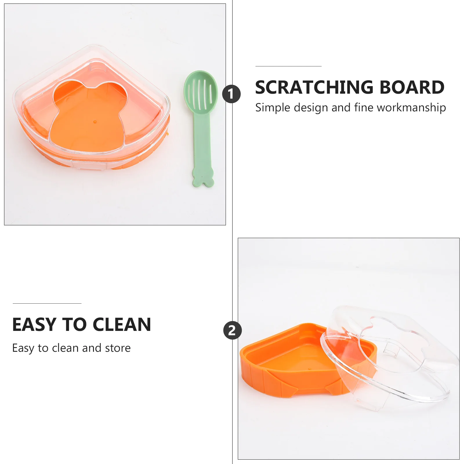 

Hamster Bathroom Sturdy Small Toilet Transparent Plastic Bathtub Basin Adorable