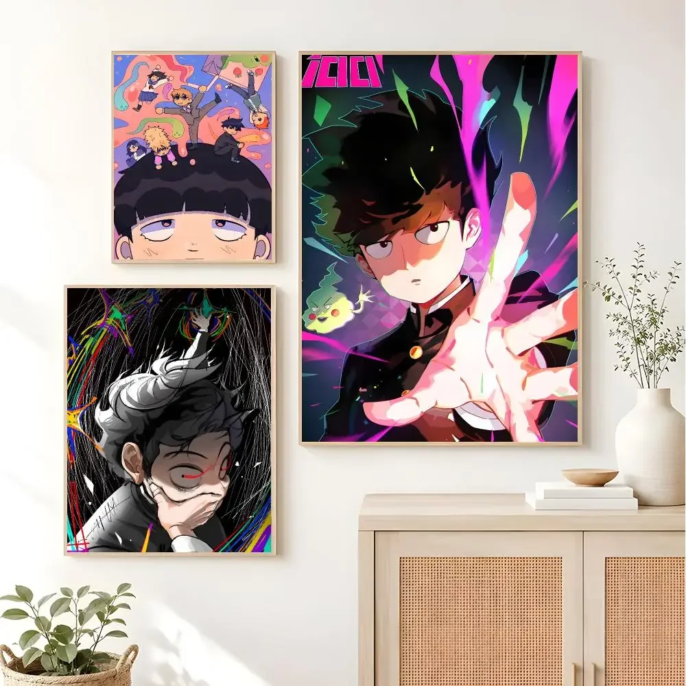 Supernatural anime Mob Psycho 100 Poster Sleek Living Space Accents Current Style Home Wall Decor