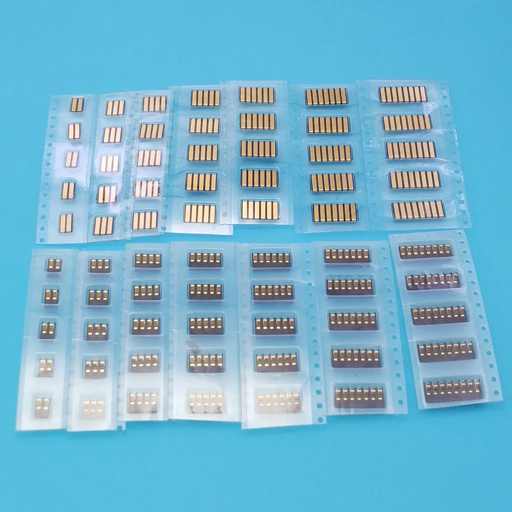 5 pairs Male Female Battery Holder Contacts 2.0 mm Pitch 2 3 4 5 6 7 8Pin Connector Battery Power Contact Tab Conductive Tab