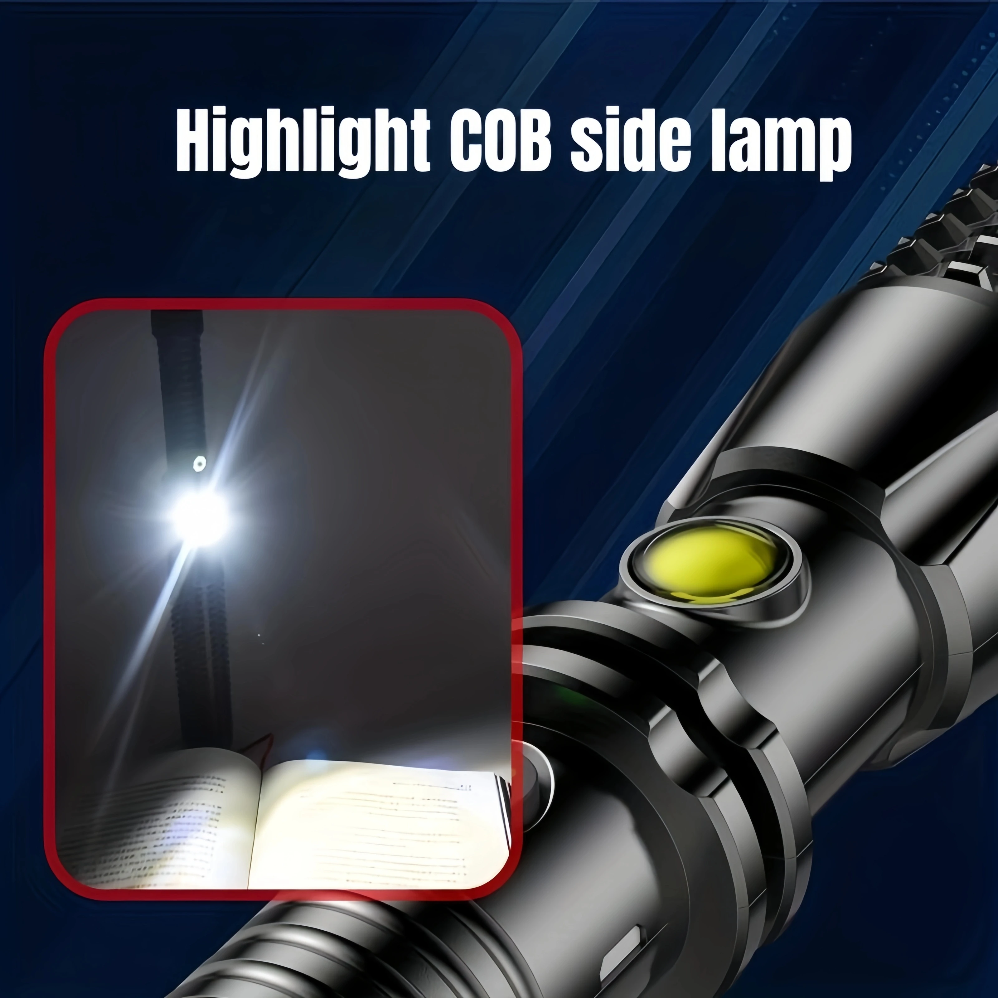 Wolf Tooth Lamp Rod Strong Light Charging Outdoor Super Bright Multi Functional Vehicle Retractable Self Defense Window Patrol