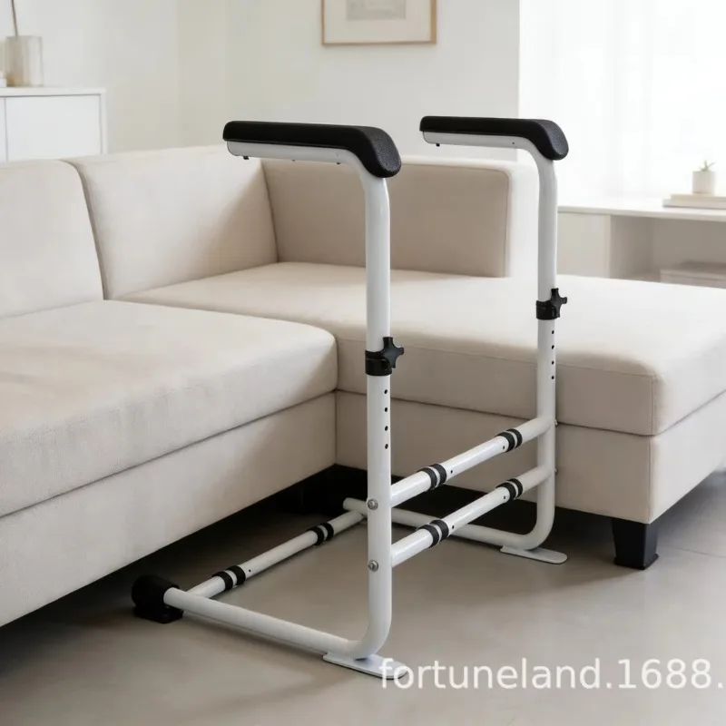 

Sofa Armrests Adjustable Height 72cm White Non Slip Standing Aid For Elderly Disabled Support Rail Assistive Device