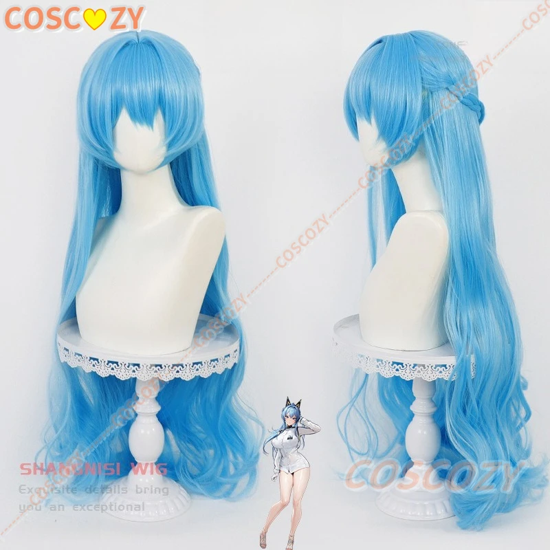 

Nikke The Goddess of Victory Helm Helen Косплей Парик 85 см Парик Синий Парик Косплей Аниме Косплей Парики Термостойкие Синтетические Парики