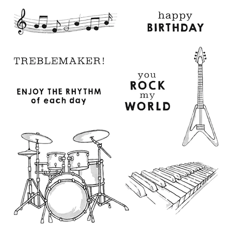 Carimbo e matrizes para fazer cartões, faça você mesmo, scrapbooking, artesanato, cartão de carimbo, decoração de carimbo de silicone para presentes (5589)