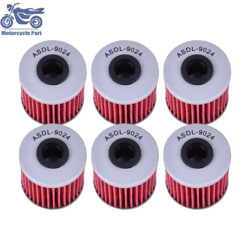1/4/6 pcs Oil Filter For Suzuki FL125 UK110 SDW Address RM-Z250 RMZ 250 RMX450 RMX450Z RM-Z450 RMZ450 RMX RMZ 250 450 2004-2018