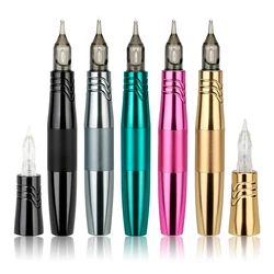 Dual Use Tattoo Machine Permanent Makeup Machine RCA Golden Rotary Tattoo Pen with 2 Head Dual Type Needles Interface