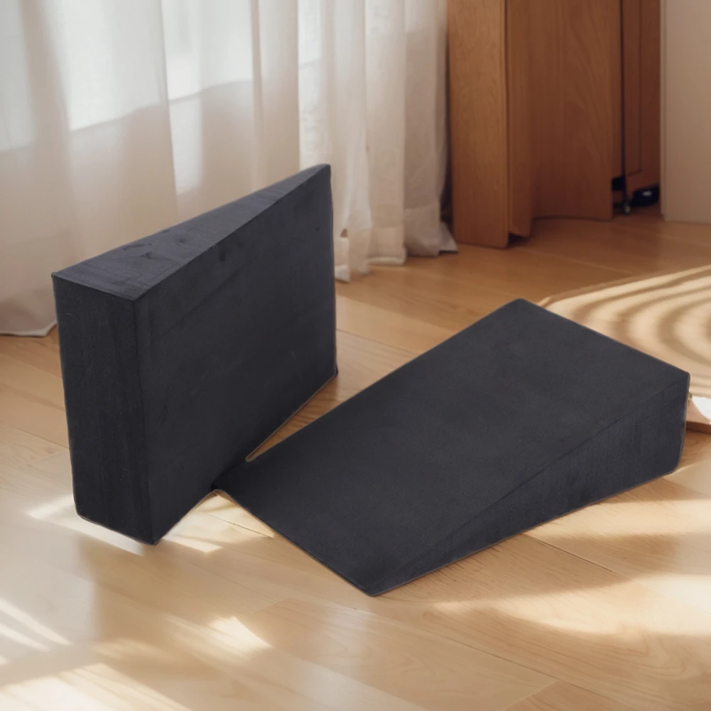 Bloques de Yoga en Forma de Cuña, Bloque de Yoga Multifuncional, Tabla Inclinada para Estiramiento, Estirador de Pantorrillas Antideslizante para Flexiones y Pilates