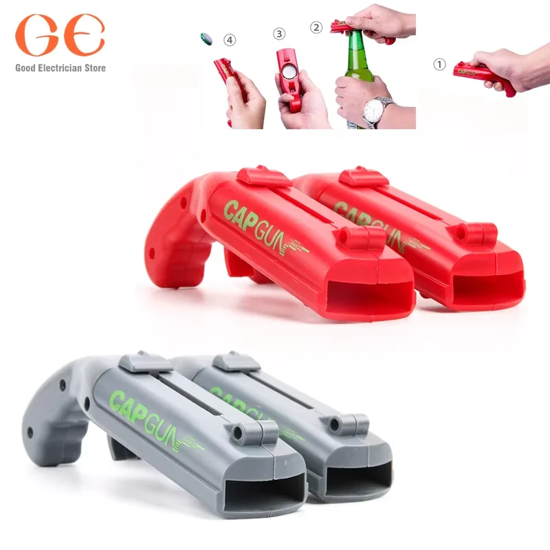 

Cap Gun Bottle Opener Beer Bottle Cap Gun Toy Gun Bottle Cap Shooter Launcher, Creative Cap Gun Toy for Party Bar