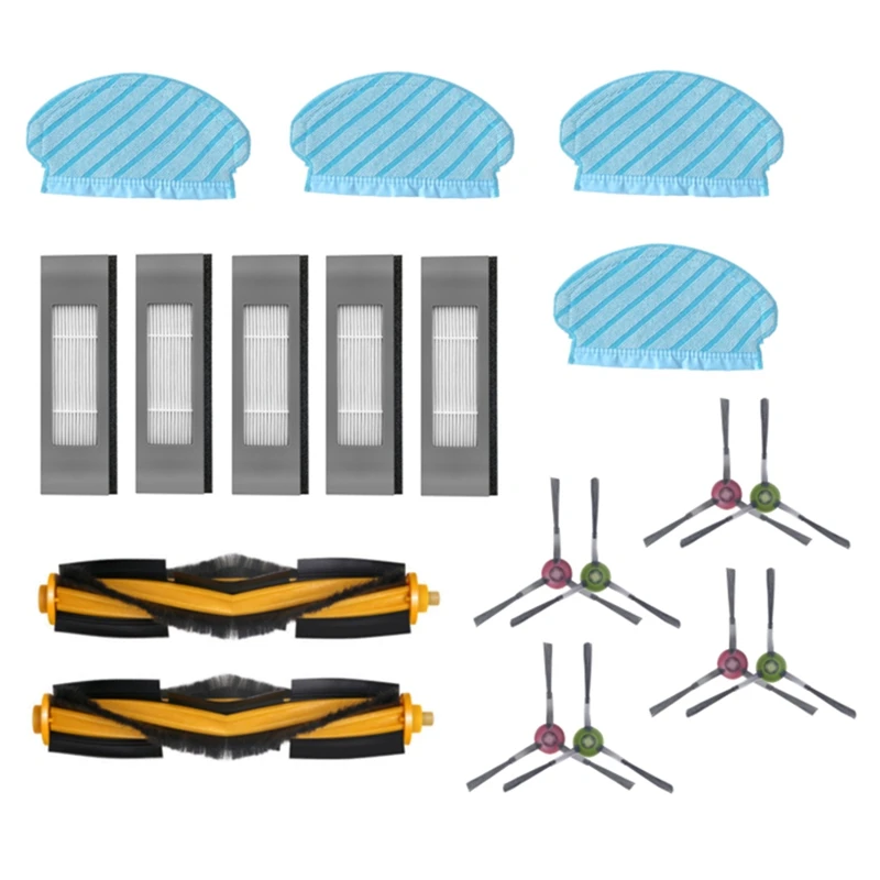 

Фильтр, боковая щетка, основная щетка, Швабра, запасные части, аксессуары для пылесоса, совместимые с Ecovacs Deebot OZMO 920 950 T5