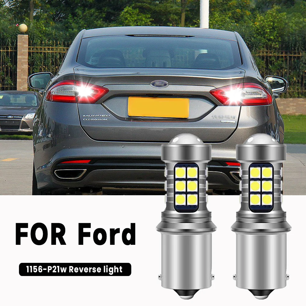 Luz de Respaldo LED para Ford Galaxy Ka Kuga 1 Mondeo 2 Mondeo 4 Ranger S-Max SMax S Max, Canbus P21W, 7506, BA15S, 2 Piezas