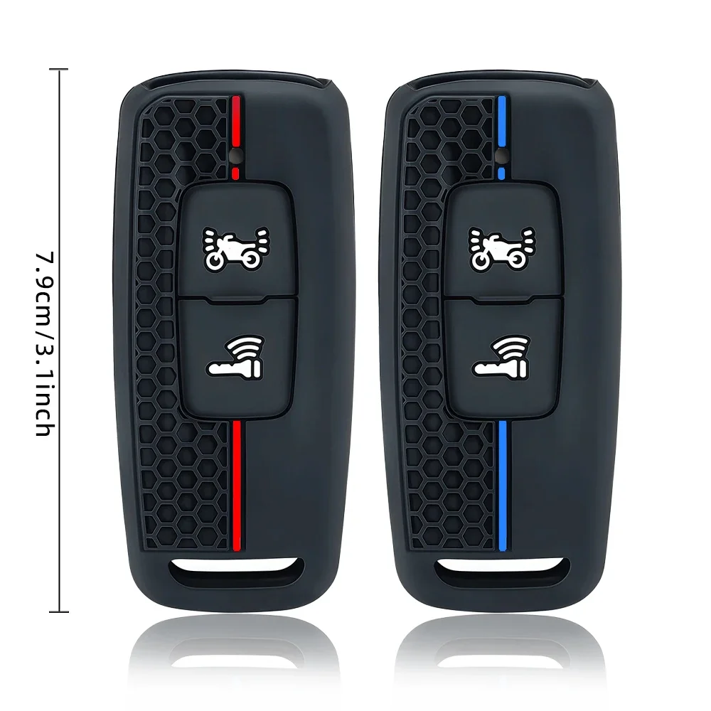 Anti‑Scratch Silicone Key Case With Key Chain for Honda ADV150 PCX125 Wrench350 PCX160 VISION SH350 Motorcycle Key Accessory - view 5
