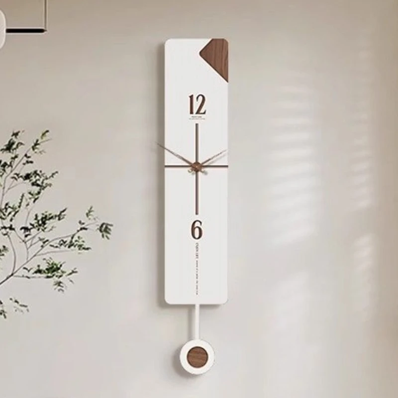 Wooden Wall Clocks Modern Wall Clock Minimalist Clock Living Room Decoration Unique Watch Pendulum Silent Home and Decoration