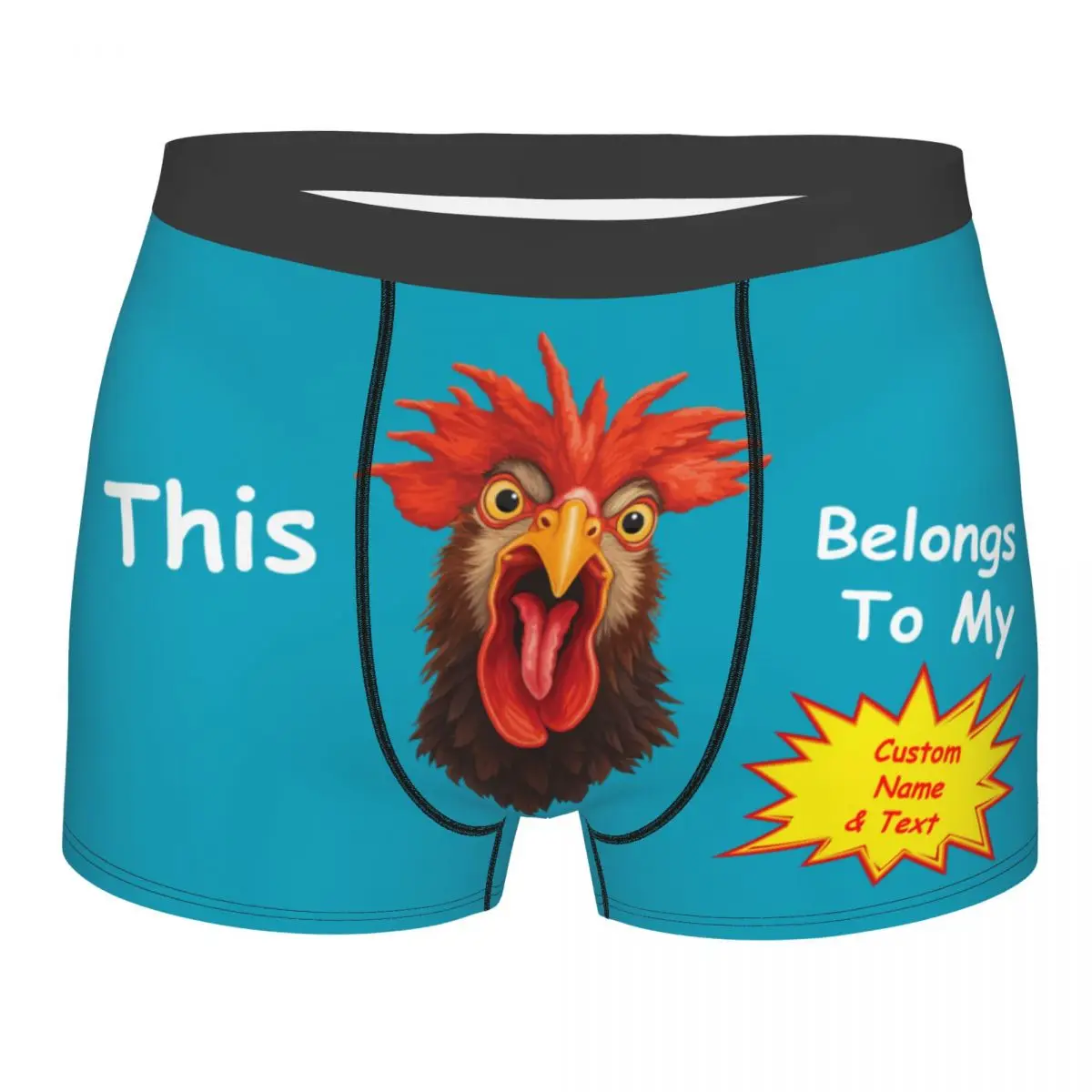 

Fashion Personalized Custom Text Photo Boxers Briefs Men's Stretch Underwear Valentine's Day Wedding Gift For Husband Father