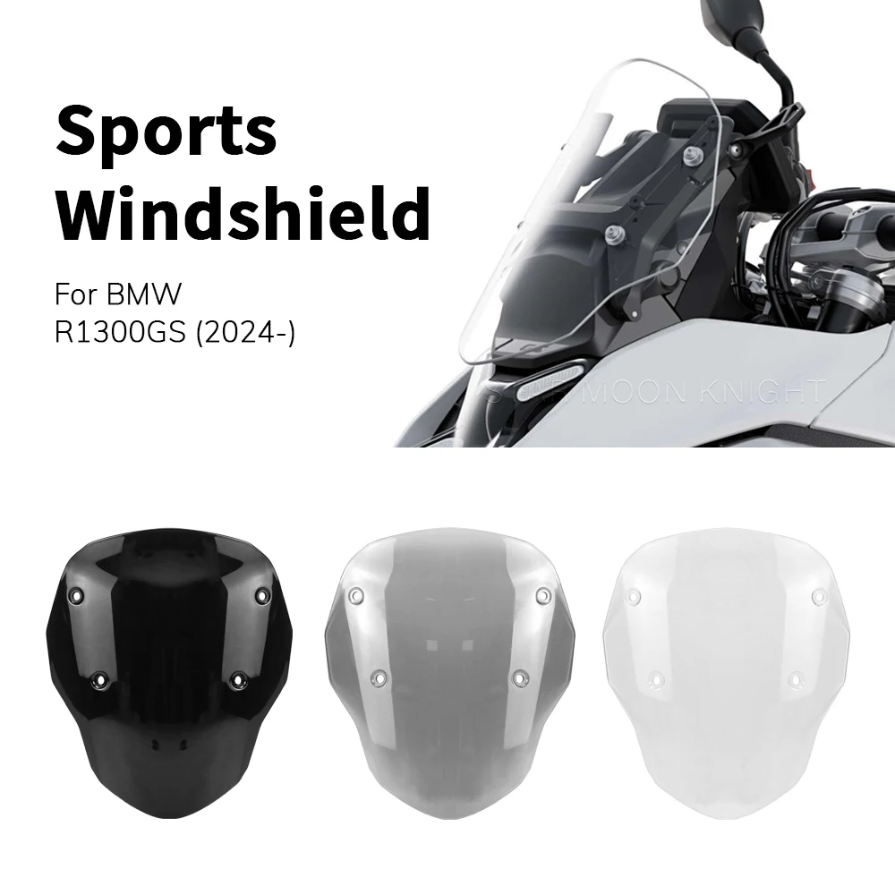 Motorcycle Sports Windshield Visor Windscreen Wind Shield Deflectore Screen For BMW R1300GS R 1300 GS 2024-