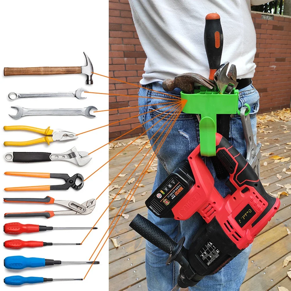 Hardware Tool Bags Holder Belt Plastic Waist Tools Hook Electrician Tool Professional Eletric Drill Clip Tools Bag Waist Pocket