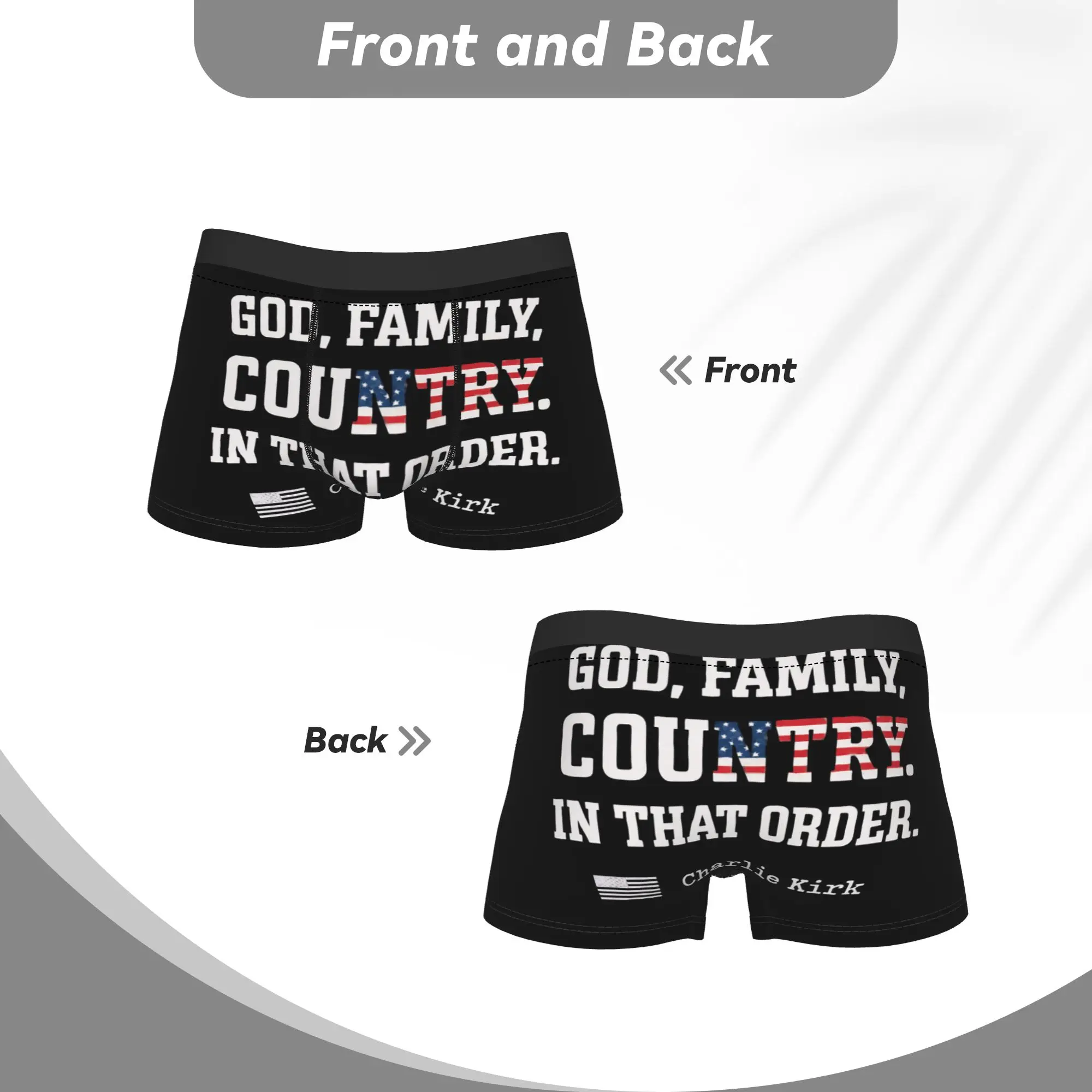 تشارلي كيرك الملابس الداخلية الطباعة الملاكم السراويل Trenky رجل سراويل لينة الاتجاه الملاكم موجز هدية عيد ميلاد